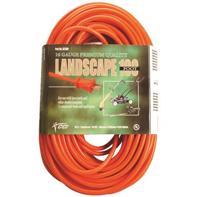 647243 50 FT OUTDOOR LIGHTWEIGHT EXT CORD ORANGE