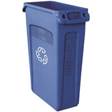 RCP354007BL SLIM JIM 23 GAL BLUE RECYLING CONTAINER - EA