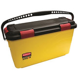 SOD RCPQ95088YL Rubbermaid Commercial Products HYGEN 7 Gal. Yellow Charging Plastic Bucket with Lid
