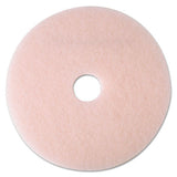 MMM25863 Ultra High-Speed Eraser Floor Burnishing Pad 3600, 27" Diameter, Pink, 5/Carton